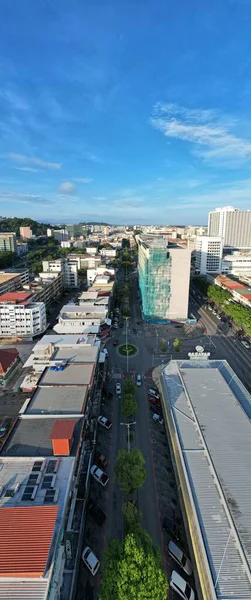 Gaya Adası Ndaki Köylerin Sahnesi Kota Kinabalu Sabah Malezya — Stok fotoğraf