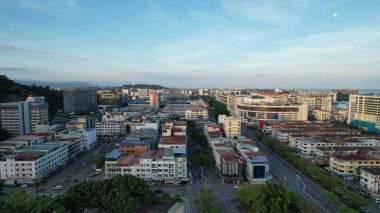 Gaya Adası 'ndaki Köylerin Sahnesi, Kota Kinabalu, Sabah Malezya