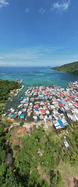 Scenery Villages Gaya Island Kota Kinabalu Sabah Malaysia — Stock Photo, Image