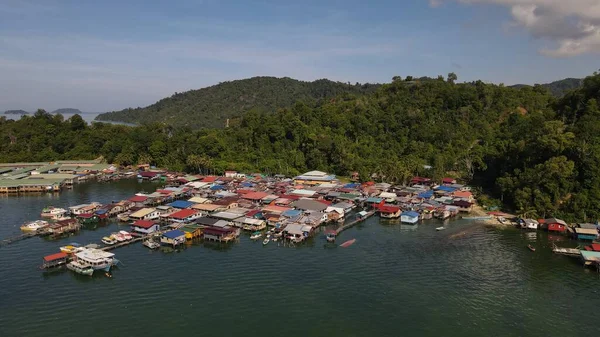 Scenery Village Gaya Island Kota Kinabalu Sabah Malaysia — Stok Foto