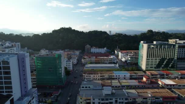 Kota Kinabalu Sabah Malaysia 2022 Waterfront Esplanade Area Kota Kinabalu — 비디오