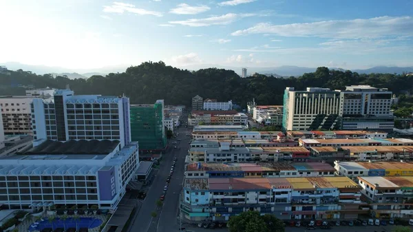 Kota Kinabalu Sabah Malajzia 2022 Június Kota Kinabalu Városközpont Vízparti — Stock Fotó