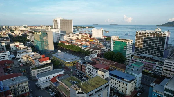 Kota Kinabalu Sabah Malásia Junho 2022 Orla Marítima Área Esplanada — Fotografia de Stock