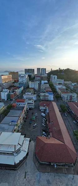 Kota Kinabalu Sabah Malaysia Juni 2022 Havnefronten Esplanade Området Kota - Stock-foto