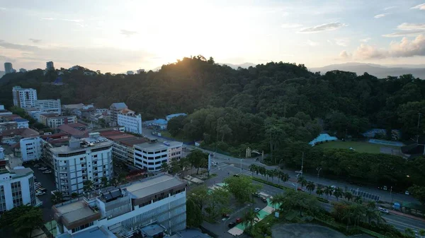 Kota Kinabalu Sabah Malaysia Juni 2022 Waterfront Esplanade Area Kota – stockfoto