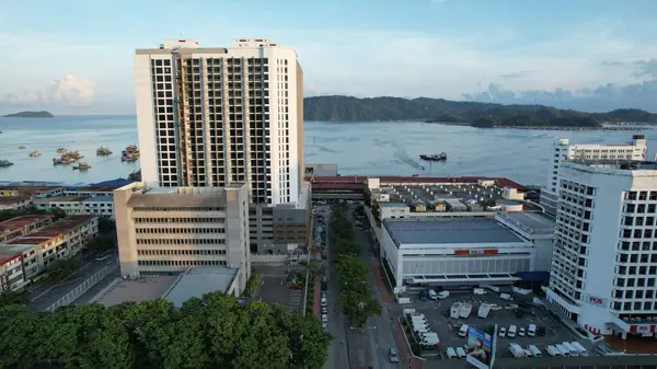 Kota Kinabalu Sabah Malaysia June 2022 Waterfront Esplanade Area Kota — 图库照片