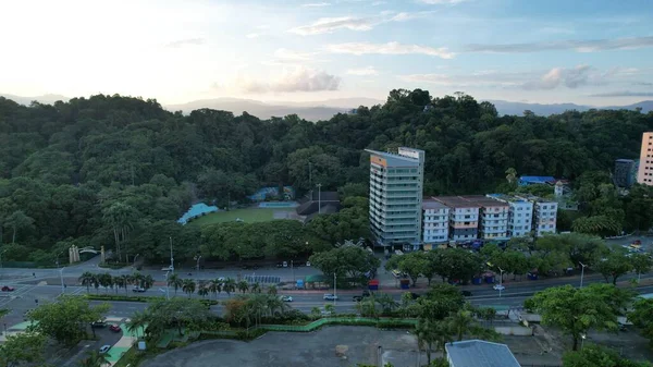 Kota Kinabalu Sabah Malaysia June 2022 Waterfront Esplanade Area Kota — стокове фото