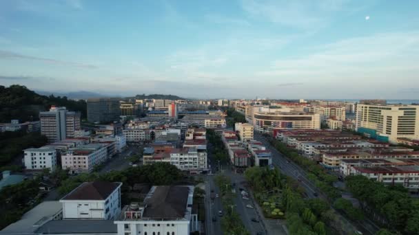 Kota Kinabalu Sabah Malezya Haziran 2022 Kota Kinabalu Şehir Merkezi — Stok video