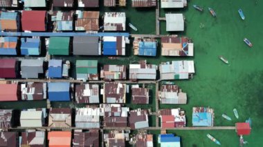 Kota Kinabalu, Sabah Malezya 14 Haziran 2022: Kota Kinabalu Şehir Merkezi Rıhtım ve Kordon Bölgesi