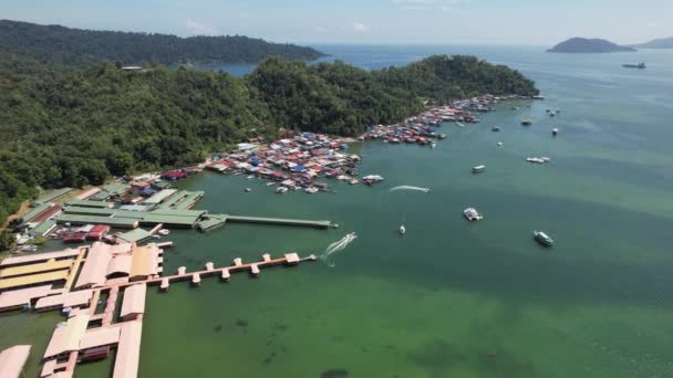 Kota Kinabalu Sabah Malasia Junio 2022 Zona Costera Paseo Marítimo — Vídeo de stock