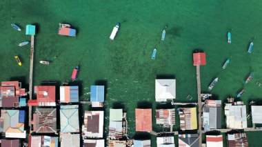 Kota Kinabalu, Sabah Malezya 14 Haziran 2022: Kota Kinabalu Şehir Merkezi Rıhtım ve Kordon Bölgesi