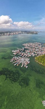 Kota Kinabalu, Sabah Malezya 14 Haziran 2022: Kota Kinabalu Şehir Merkezi Rıhtım ve Kordon Bölgesi