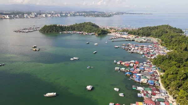 Kota Kinabalu Sabah Malezja Czerwca 2022 Nabrzeże Obszar Esplanade Centrum — Zdjęcie stockowe