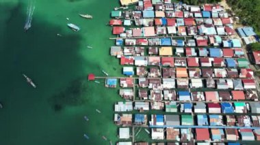 Kota Kinabalu, Sabah Malezya 14 Haziran 2022: Kota Kinabalu Şehir Merkezi Rıhtım ve Kordon Bölgesi