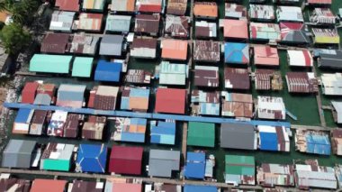 Kota Kinabalu, Sabah Malezya 14 Haziran 2022: Kota Kinabalu Şehir Merkezi Rıhtım ve Kordon Bölgesi