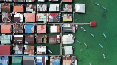 Kota Kinabalu, Sabah Malezya 14 Haziran 2022: Kota Kinabalu Şehir Merkezi Rıhtım ve Kordon Bölgesi