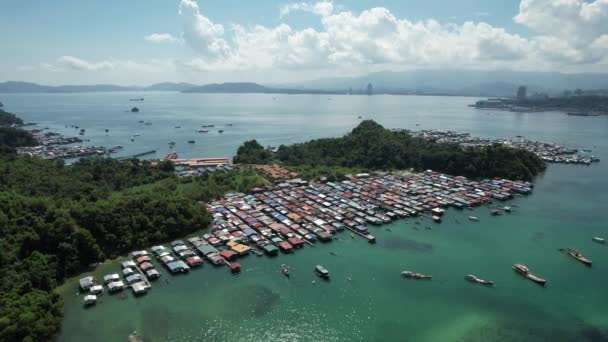 Kota Kinabalu Sabah Malajsie Června 2022 Waterfront Esplanade Area Kota — Stock video