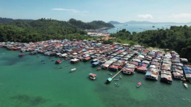 Kota Kinabalu, Sabah Malezya 14 Haziran 2022: Kota Kinabalu Şehir Merkezi Rıhtım ve Kordon Bölgesi