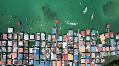 Kota Kinabalu, Sabah Malezya 14 Haziran 2022: Kota Kinabalu Şehir Merkezi Rıhtım ve Kordon Bölgesi