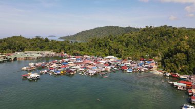 Kota Kinabalu, Sabah Malezya 14 Haziran 2022: Kota Kinabalu Şehir Merkezi Rıhtım ve Kordon Bölgesi