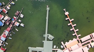 Kota Kinabalu, Sabah Malezya 14 Haziran 2022: Kota Kinabalu Şehir Merkezi Rıhtım ve Kordon Bölgesi