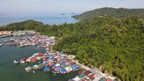 Kota Kinabalu, Sabah Malezya 14 Haziran 2022: Kota Kinabalu Şehir Merkezi Rıhtım ve Kordon Bölgesi