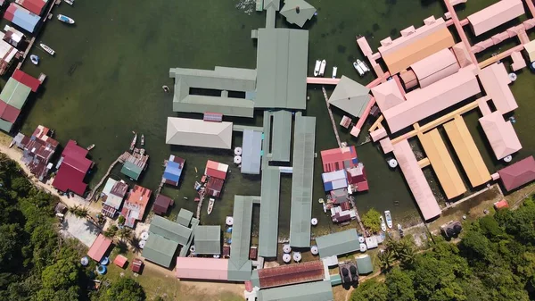 Kota Kinabalu, Sabah Malezya 14 Haziran 2022: Kota Kinabalu Şehir Merkezi Rıhtım ve Kordon Bölgesi