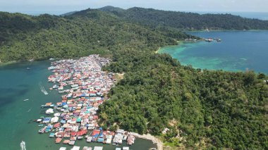 Kota Kinabalu, Sabah Malezya 14 Haziran 2022: Kota Kinabalu Şehir Merkezi Rıhtım ve Kordon Bölgesi
