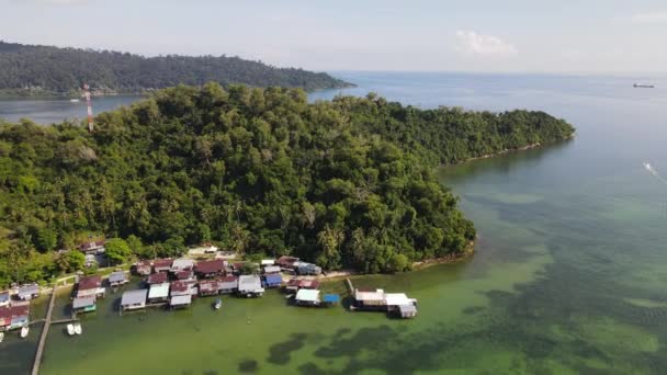 Kota Kinabalu Sabah Malasia Junio 2022 Zona Costera Paseo Marítimo — Vídeo de stock