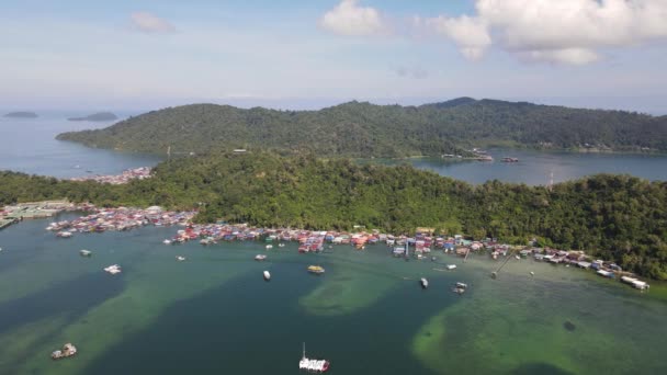 Kota Kinabalu Sabah Malaysia Juni 2022 Waterfront Esplanade Area Kota – stockvideo