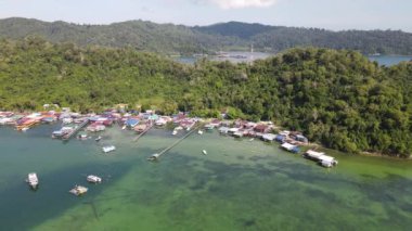 Kota Kinabalu, Sabah Malezya 14 Haziran 2022: Kota Kinabalu Şehir Merkezi Rıhtım ve Kordon Bölgesi