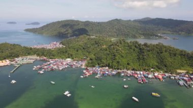 Kota Kinabalu, Sabah Malezya 14 Haziran 2022: Kota Kinabalu Şehir Merkezi Rıhtım ve Kordon Bölgesi