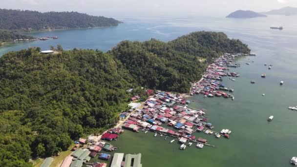 Kota Kinabalu Sabah Malaysia Giugno 2022 Zona Del Lungomare Dell — Video Stock
