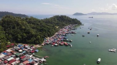 Kota Kinabalu, Sabah Malezya 14 Haziran 2022: Kota Kinabalu Şehir Merkezi Rıhtım ve Kordon Bölgesi