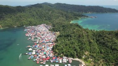 Kota Kinabalu, Sabah Malezya 14 Haziran 2022: Kota Kinabalu Şehir Merkezi Rıhtım ve Kordon Bölgesi