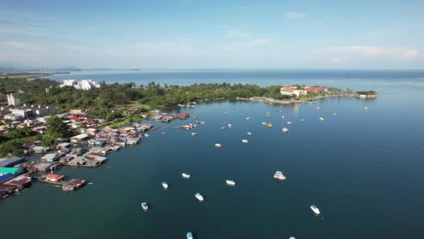 Kota Kinabalu Sabah Malaisie Juin 2022 Bord Eau Esplanade Centre — Video