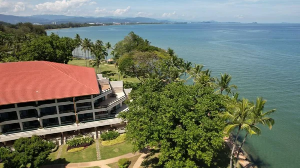 Kota Kinabalu, Sabah Malezya 14 Haziran 2022: Kota Kinabalu Şehir Merkezi Rıhtım ve Kordon Bölgesi