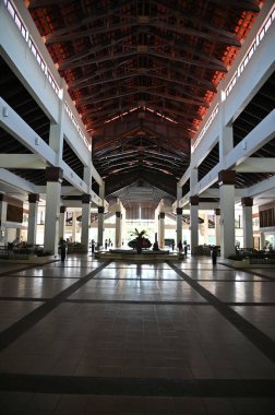 Kota Kinabalu, Sabah Malezya 14 Haziran 2022: Kota Kinabalu Şehir Merkezi Rıhtım ve Kordon Bölgesi