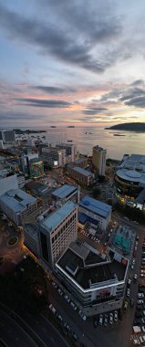 Kota Kinabalu, Sabah Malezya 14 Haziran 2022: Kota Kinabalu Şehir Merkezi Rıhtım ve Kordon Bölgesi