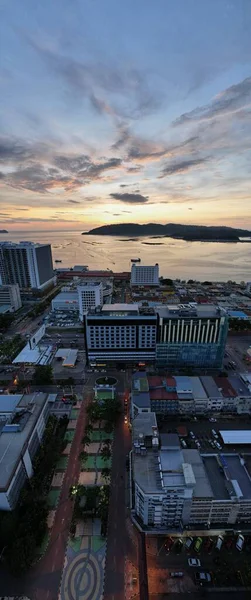 Kota Kinabalu Sabah Malaisie Juin 2022 Bord Eau Esplanade Centre — Photo