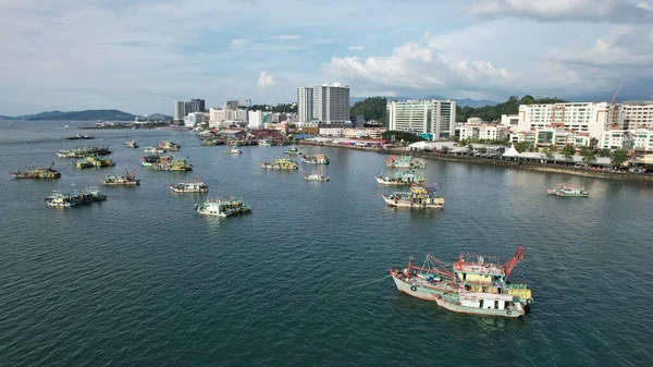 Kota Kinabalu Sabah Malaysia 2022 Waterfront Esplanade Area Kota Kinabalu — 스톡 사진
