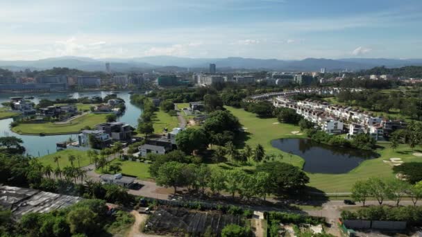 Kota Kinabalu Sabah Malajsie Června 2022 Waterfront Esplanade Area Kota — Stock video