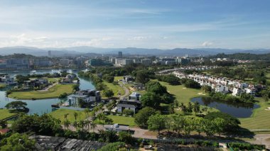 Kota Kinabalu, Sabah Malezya 14 Haziran 2022: Kota Kinabalu Şehir Merkezi Rıhtım ve Kordon Bölgesi