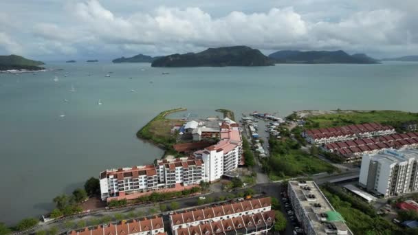 Langkawi Nin Kent Simgeleri Plajları Turist Çekimleri — Stok video