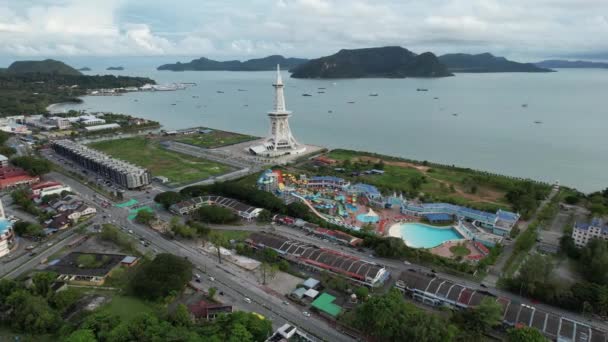 Marcos Praias Atrações Turísticas Langkawi — Vídeo de Stock