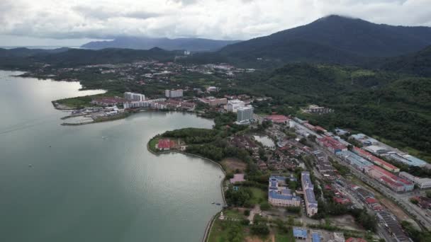 朗卡维的地标 海滩和旅游景点 — 图库视频影像