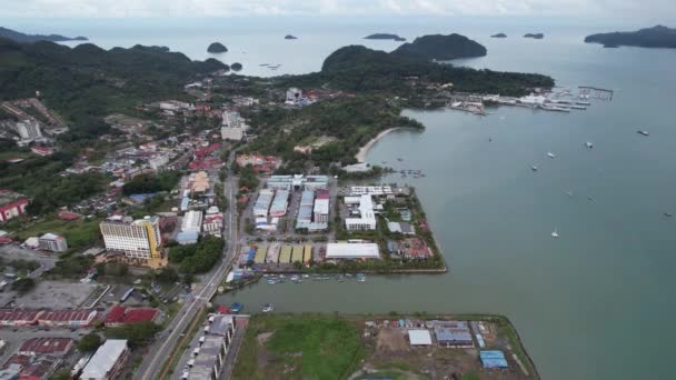 Langkawi Nin Kent Simgeleri Plajları Turist Çekimleri — Stok video