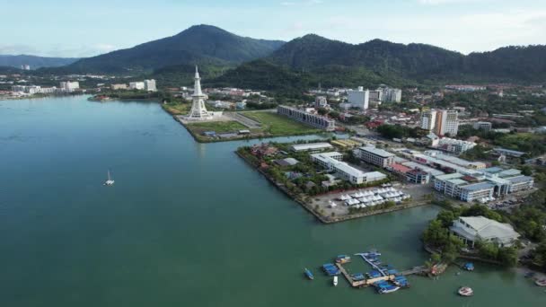 Landmarks Beaches Tourist Attractions Langkawi — ストック動画