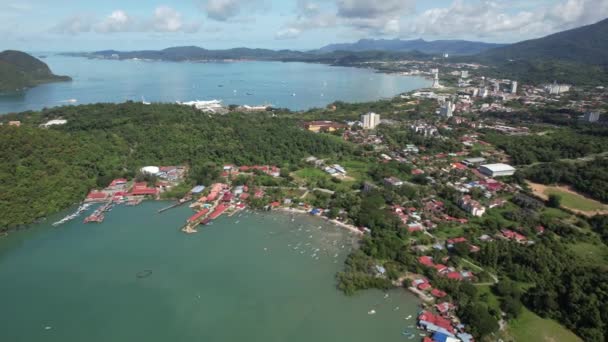 Langkawi Nin Kent Simgeleri Plajları Turist Çekimleri — Stok video