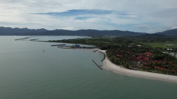 Langkawi Nin Kent Simgeleri Plajları Turist Çekimleri — Stok video